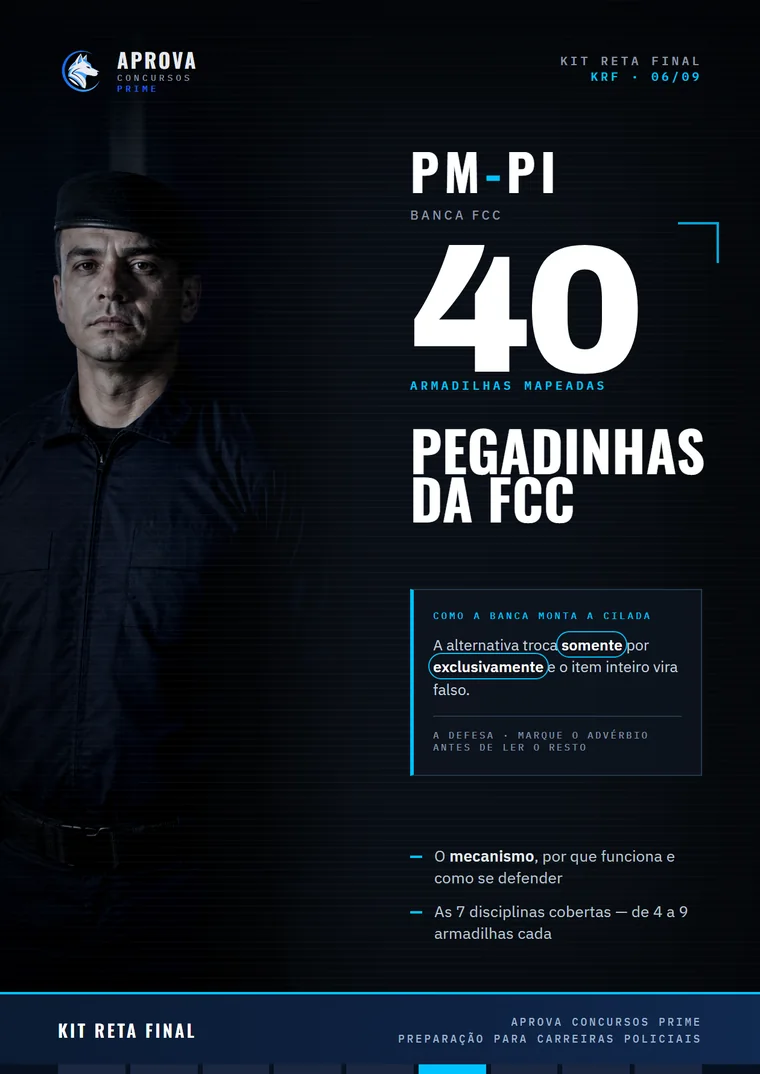 Capa do material 40 Pegadinhas da FCC