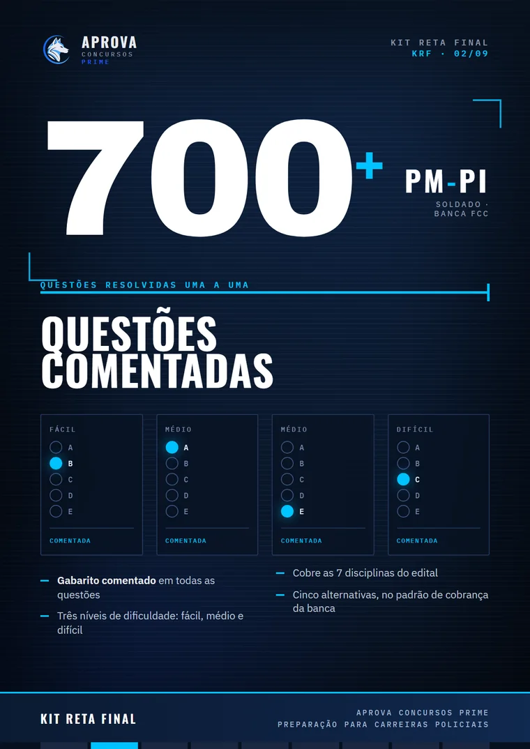 Capa do material 700+ Questões Comentadas